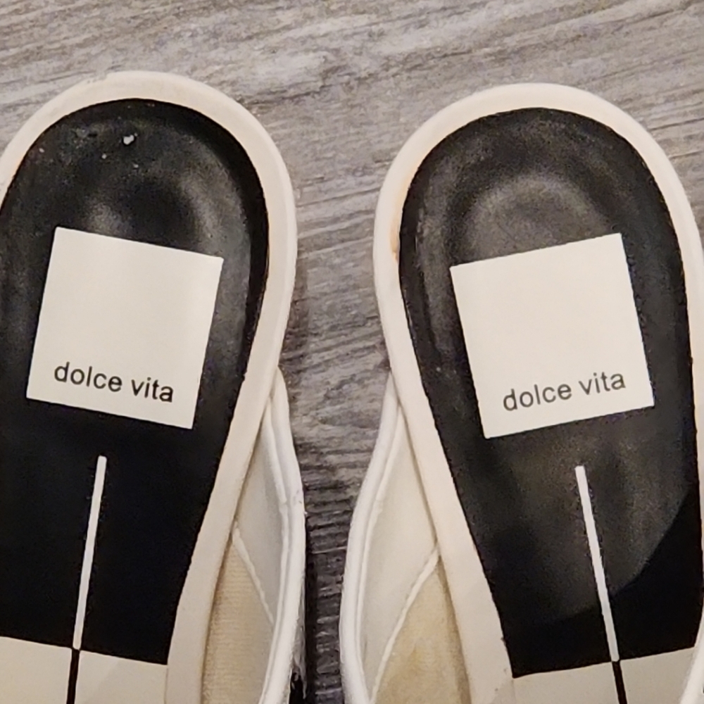 Dolce Vita Women's Off White Asia Beaded Heel Mules Shoes Size 7 - Picture 4 of 12